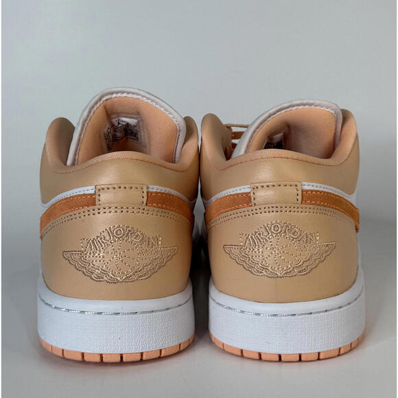 Jordan Air Jordan 1 Low Sneakers Men Sunset Haze White Peach Orange New - Picture 3 of 4